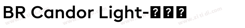 BR Candor Light字体转换